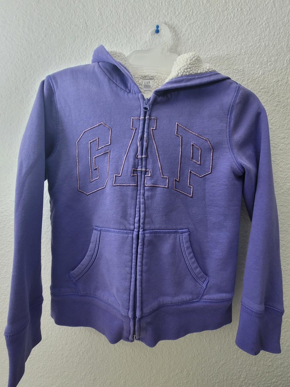 GAP Kids Lavender Hooded Zip-Up Sweatshirt
